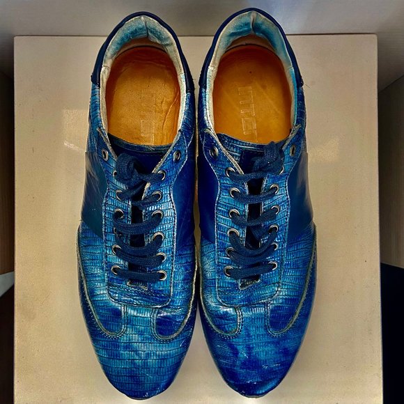 Other - INTENSI - Cobalt Blue - Wingtip Oxford casual Shoe - 44 EU (10.5 - 11 US)